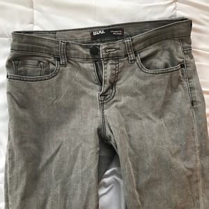 Grey Mid-Rise Urban Outfitters Skinny Jeans